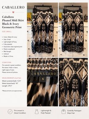 Black & White Caballero Print Maxi Skirt